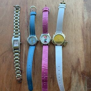 Lot of 4 Watches- 2 Disney